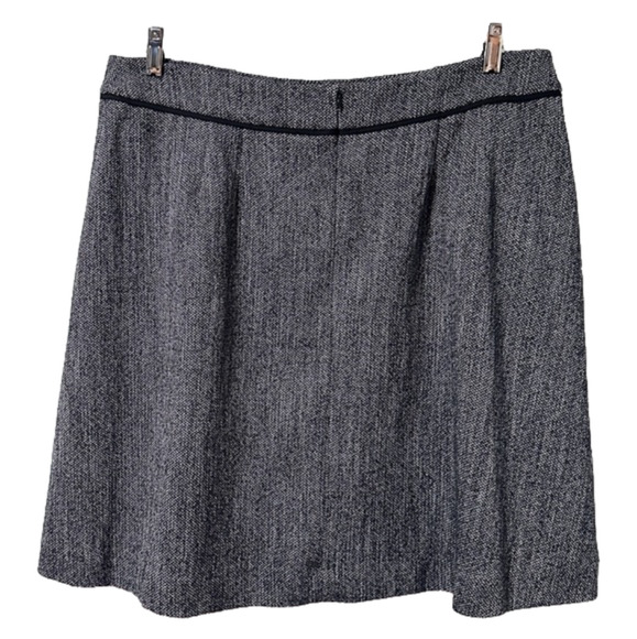 NWT LOFT Black Gray Herringbone Skirt Women’s Plus Size 16 Office Preppy Classic - Picture 2 of 12